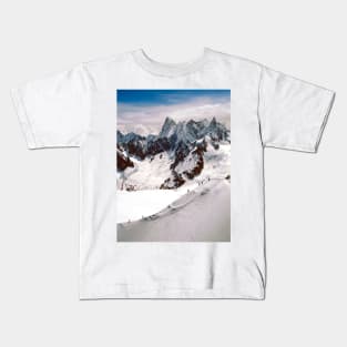 Chamonix Aiguille du Midi Mont Blanc Massif French Alps France Kids T-Shirt